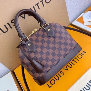 louis vuitton alma bb damier ebene canvas for women womens handbags shoulder and crossbody bags 93in235cm lv n41221 9988