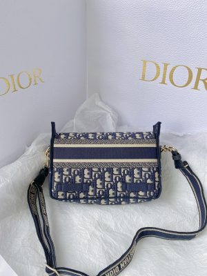 1-Christian Dior Small Diorcamp Bag Blue Dior Oblique Embroidery Blue For Women Womens Handbags Shoulder Bags Crossbody Bags 23Cm Cd M1241oriw_M928   9988