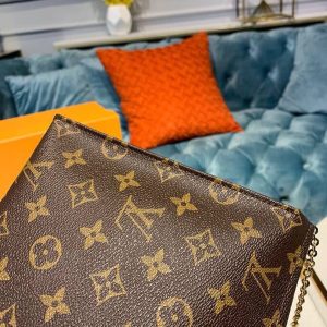 2-Louis Vuitton Toiletry Pouch On Chain Monogram Canvas For Women Womens Wallet 9.8In25cm Lv M81412   9988