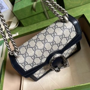 gucci dionysus mini bag beige and blue gg supreme canvas for women 75in20cm 9988