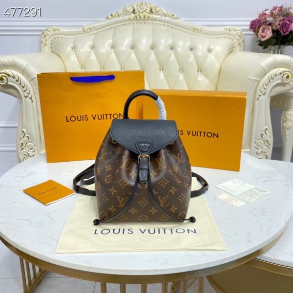 4 louis vuitton montsouris bb backpack monogram canvas black for women womens backpack 79in20cm lv m45516 9988