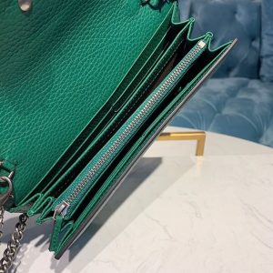 2-Gucci Dionysus Mini Chain Bag Emerald Green Metalfree Tanned For Women 8In20cm Gg 401231 Caogx 3120   9988