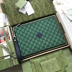 3 Sneakers gucci beauty case with interlocking g green and blue gg canvas for women 12in30cm gg 9988