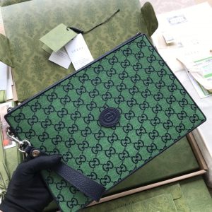 4 Rhyton gucci beauty case with interlocking g green and blue gg canvas for women 12in30cm gg 9988