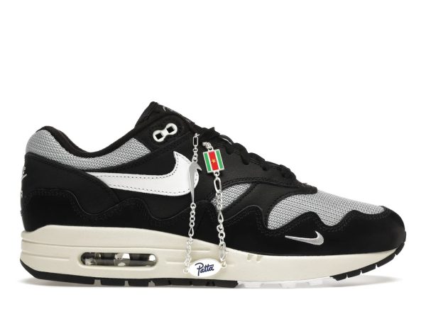 1 nike air max 1 patta waves black with bracelet 9988 1