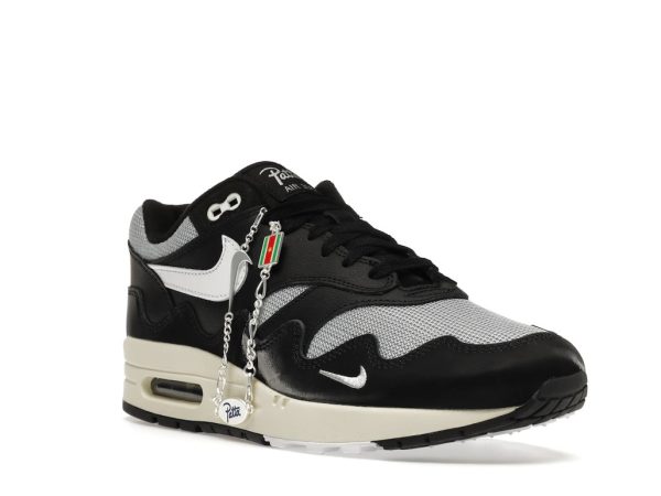 2 nike air max 1 patta waves black with bracelet 9988 1