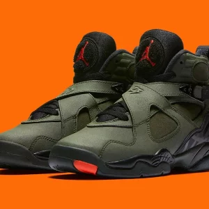 Green jordan 8 on sale