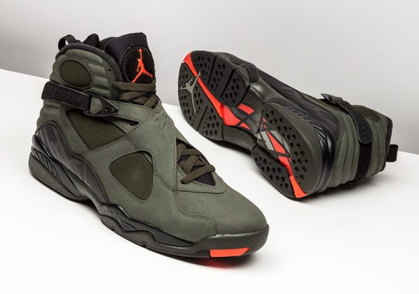 Air jordan retro 8 olive green online