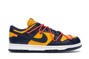 nike dunk low offwhite university gold midnight navy 9988 1