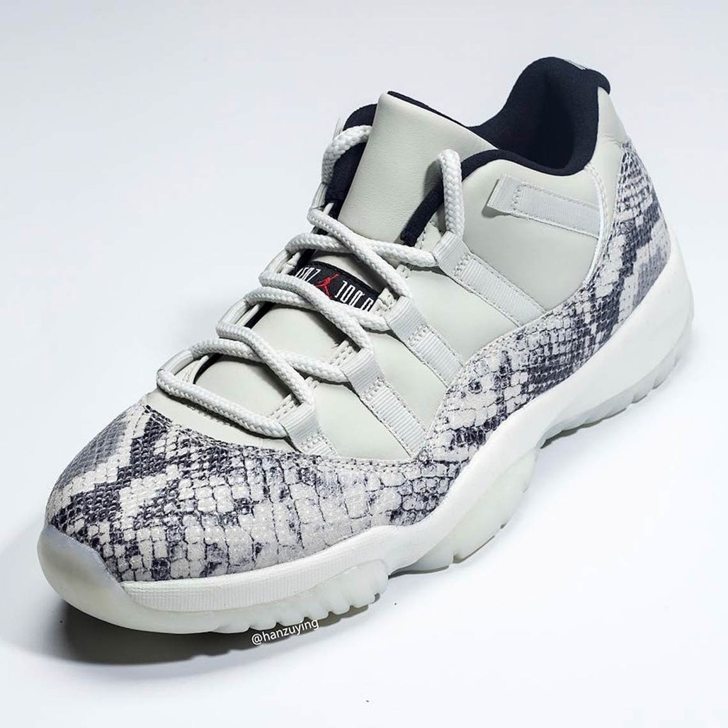 Black and white snakeskin 11s hotsell