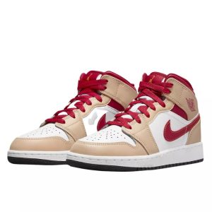 1 air jordan 1 mid light curry cardinal 9999