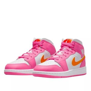 1 air jordan 1 mid pinksicle safety orange 9999