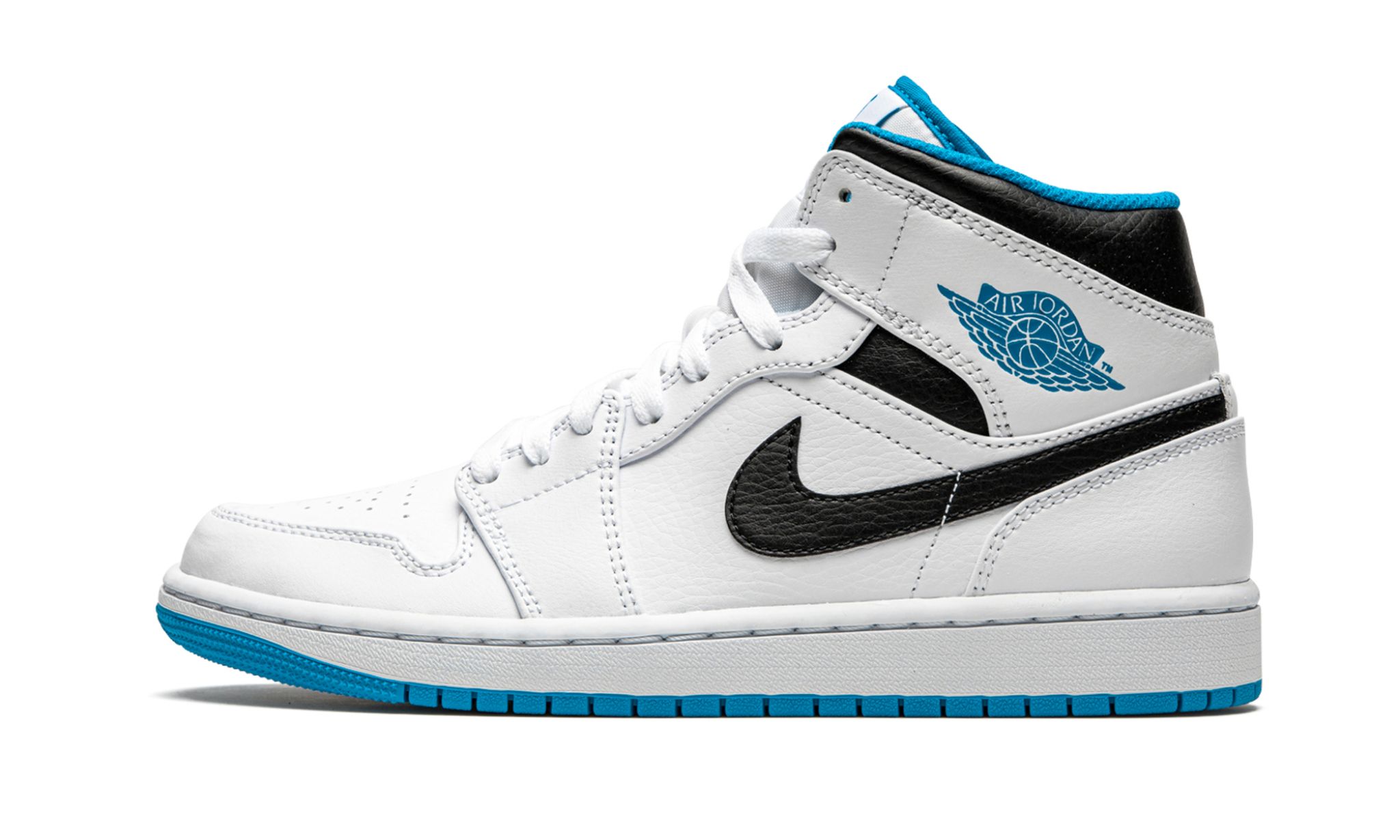 1 air jordan 1 mid white laser blue 9988 1