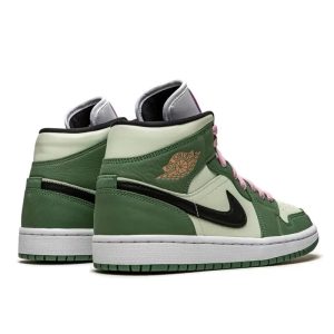 2 air jordan Blue 1 mid dutch green 9999