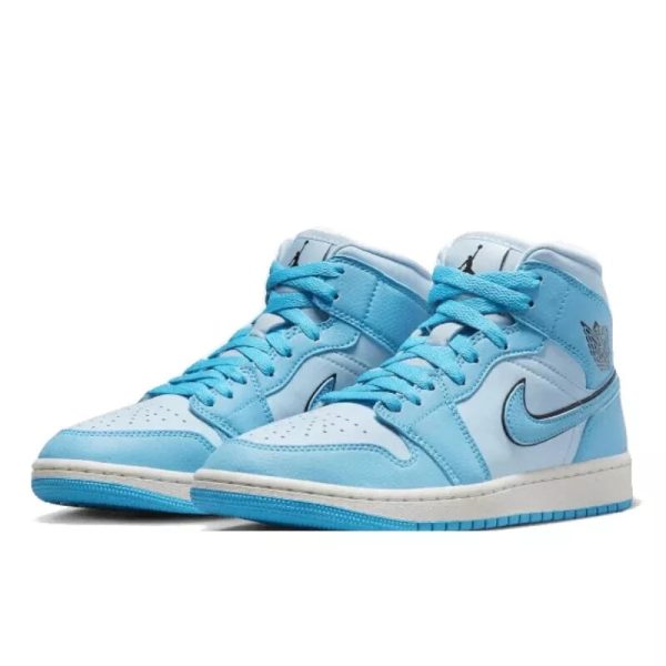 1 air jordan 1 mid se ice blue 9999