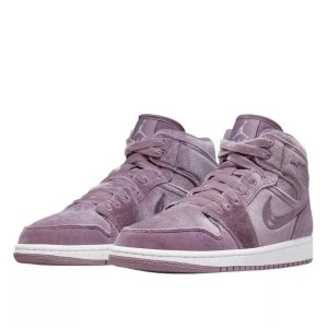 1-Air Jordan 1 Mid Se Purple Velvet   9999