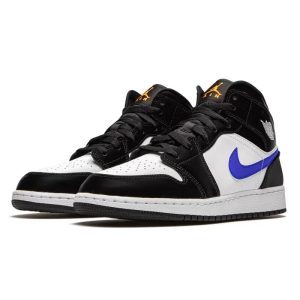 1 air jordan 1 mid black racer blue white 9999