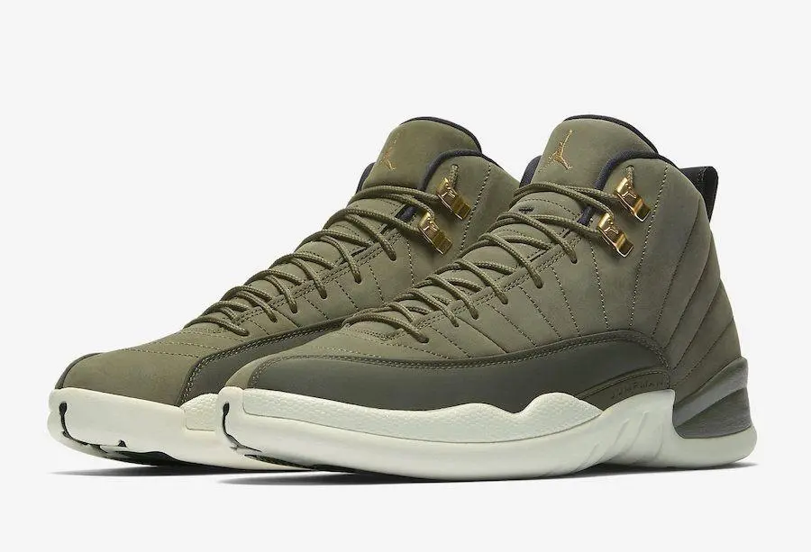1 jordan 12 retro olive green 9988