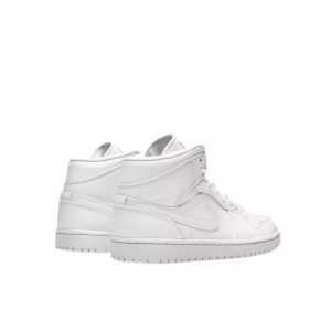 2-Air Jordan 1 Mid Triple White Child And Baby   9999