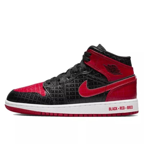 1 air jordan 1 mid bred text 9999