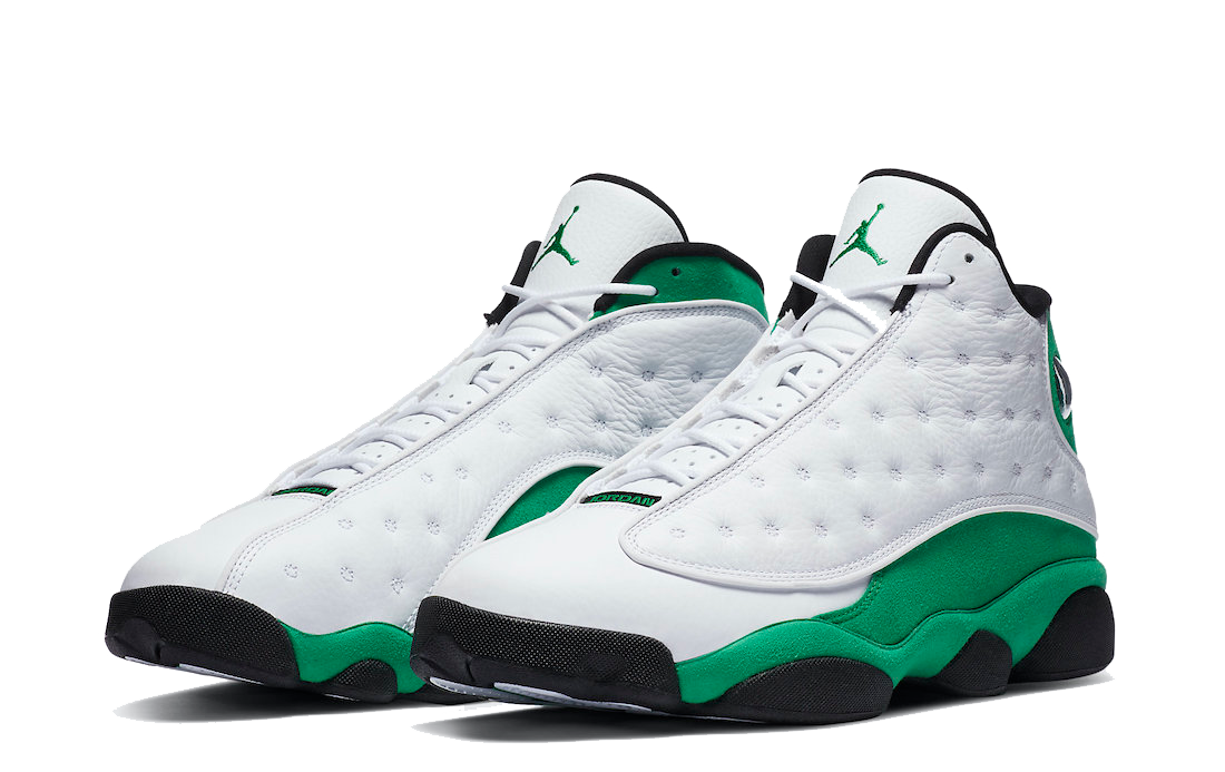 1 jordan 13 retro white lucky green 9988