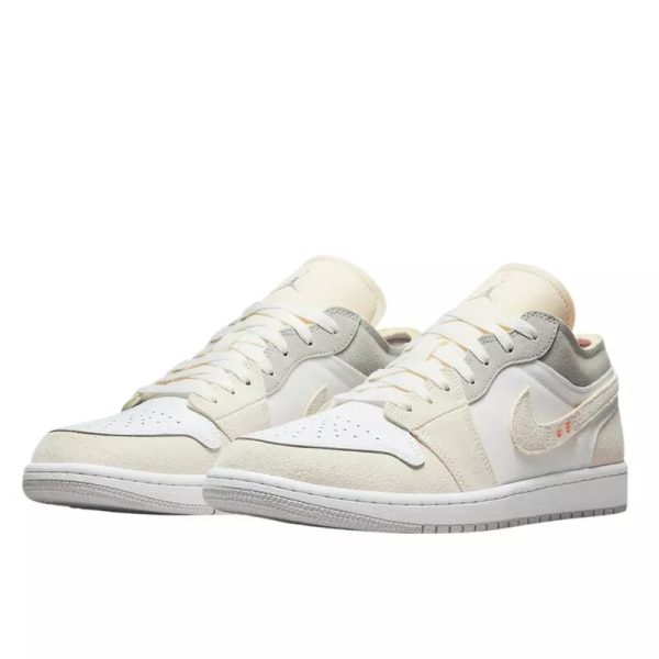 1 air jordan 1 low inside out cream white light grey 9999