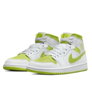 1 air jordan 1 mid white lime 9999