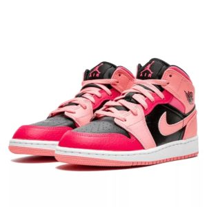 1-Air Jordan 1 Mid Coral Chalk Pink   9999