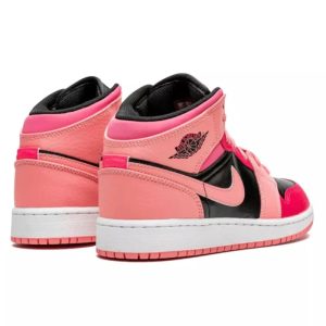 2-Air Jordan 1 Mid Coral Chalk Pink   9999
