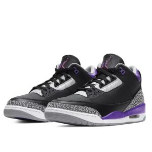1-Air Jordan 3 Retro Black Court Purple   9999