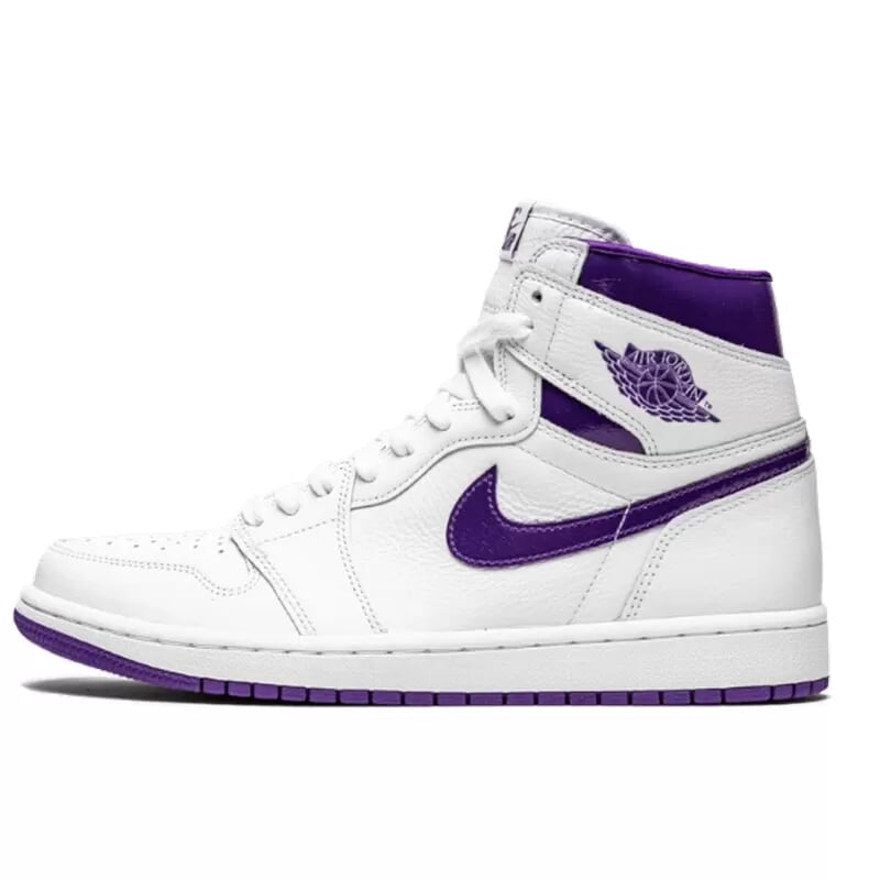 Purple and white retro jordans best sale