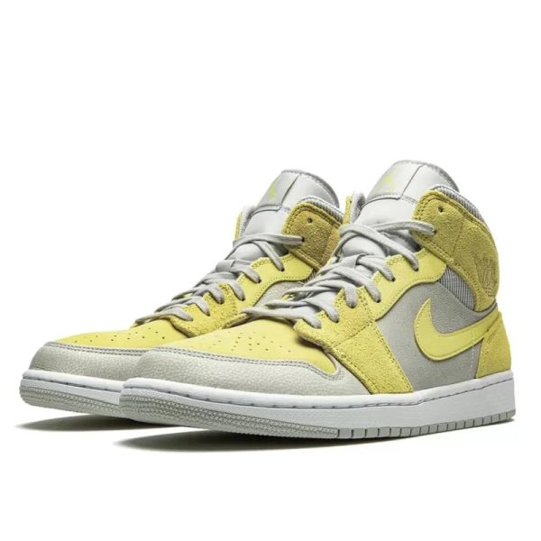 1 air jordan 1 mid mixed textures yellow 9999