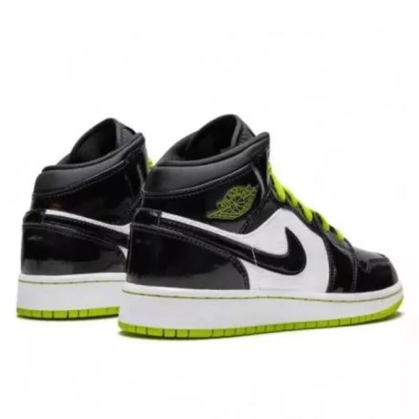 3 air jordan 1 mid black cyber mystic green 9999