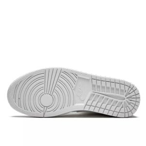 2-Air Jordan 1 Mid Triple White Patent Swoosh   9999
