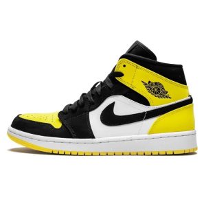 1-Air Jordan 1 Mid Yellow Toe Black   9999