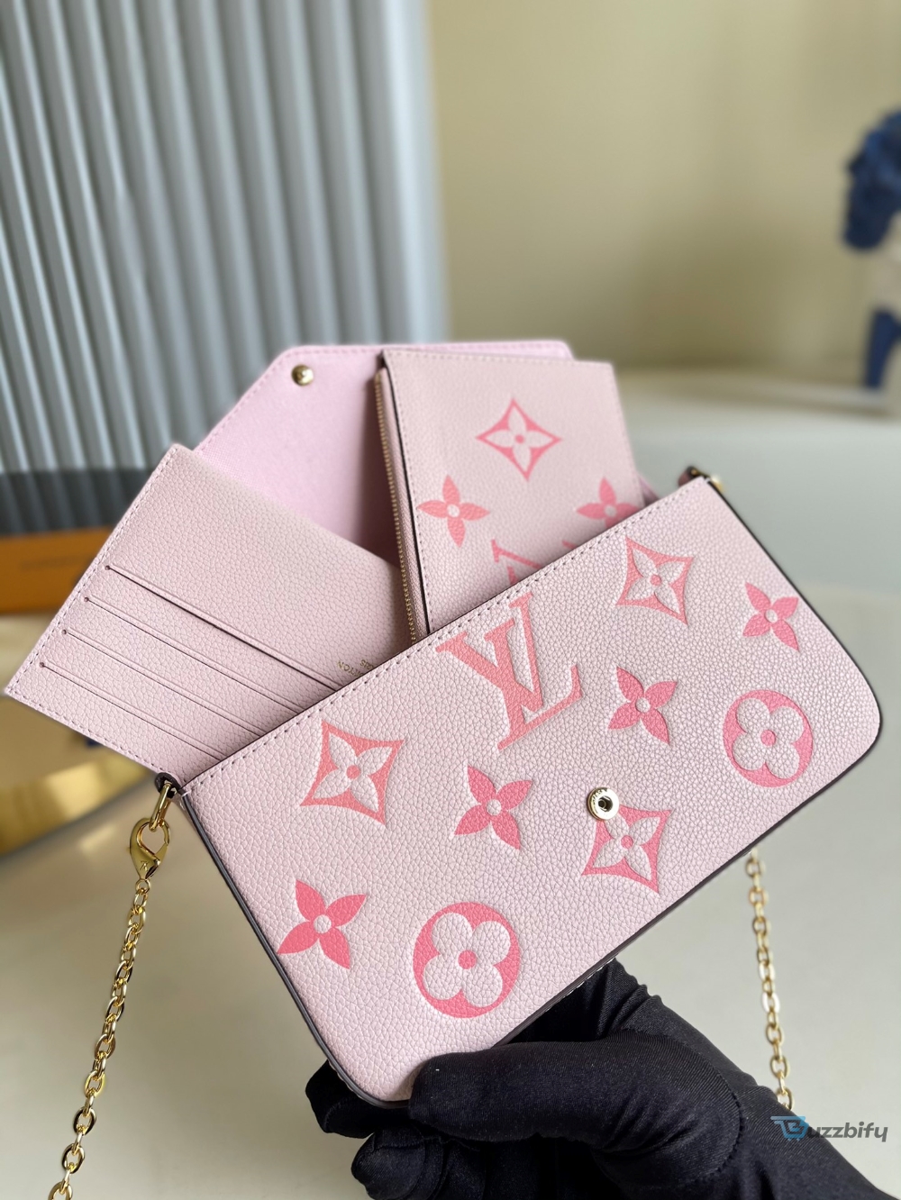 louis vuitton felicie pochette monogram empreinte pink for women womens bags shoulder and crossbody bags 83in21cm lv m80498 7777 buzzbify 1 29