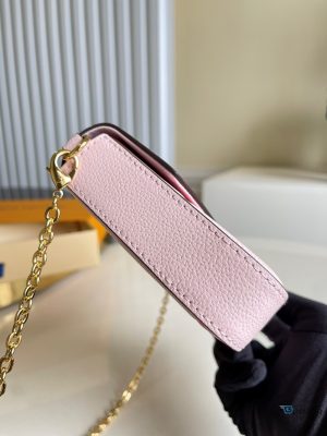 Louis Vuitton Felicie Pochette Monogram Empreinte Pink For Women Womens Bags Shoulder And Crossbody Bags 8.3In21cm Lv M80498  7777