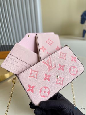 louis vuitton felicie pochette monogram empreinte pink for women womens bags shoulder and crossbody bags 83in21cm lv m80498 7777 buzzbify 1 55