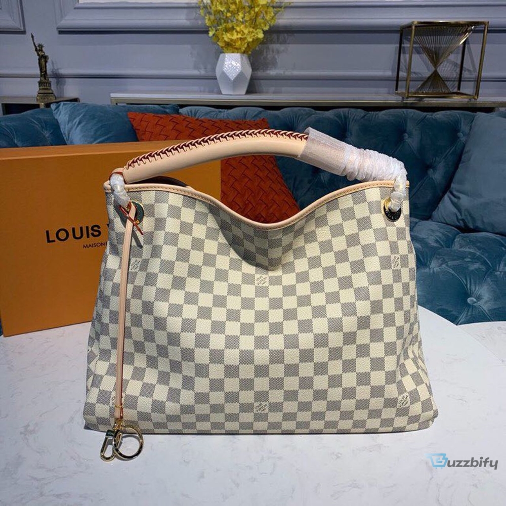 louis vuitton artsy mm damier azur canvas for women womens handbags shoulder bags 161in41cm lv n40253 7777 buzzbify 1 4