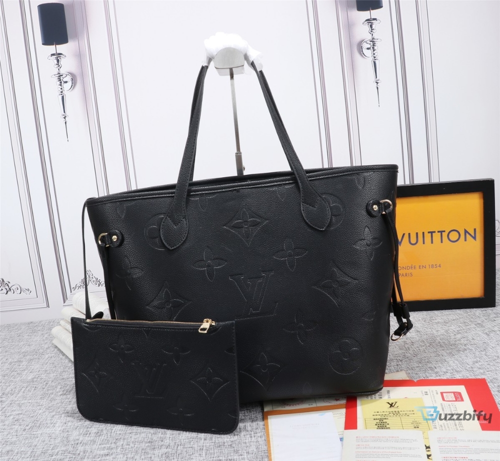 louis vuitton neverfull mm tote bag monogram empreinte black for women womens handbags shoulder bags 122in31cm lv m45685 7777 buzzbify 1 4