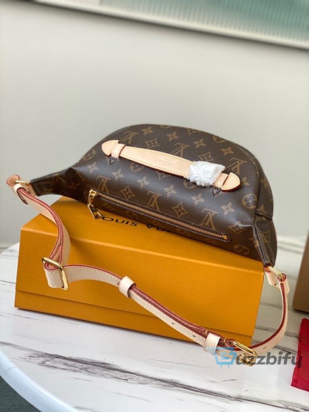 Louis Vuitton Bumbag Monogram Canvas With A “Louis Vuitton Paris” Patch For Women 14.5in/37cm LV M43644 - 7777