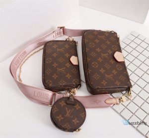 Louis Vuitton Multi Pochette Accessoires Monogram Canvas Pink For Women Womens Handbags Shoulder And Crossbody Bags 9.4In24cm Lv M44840  7777