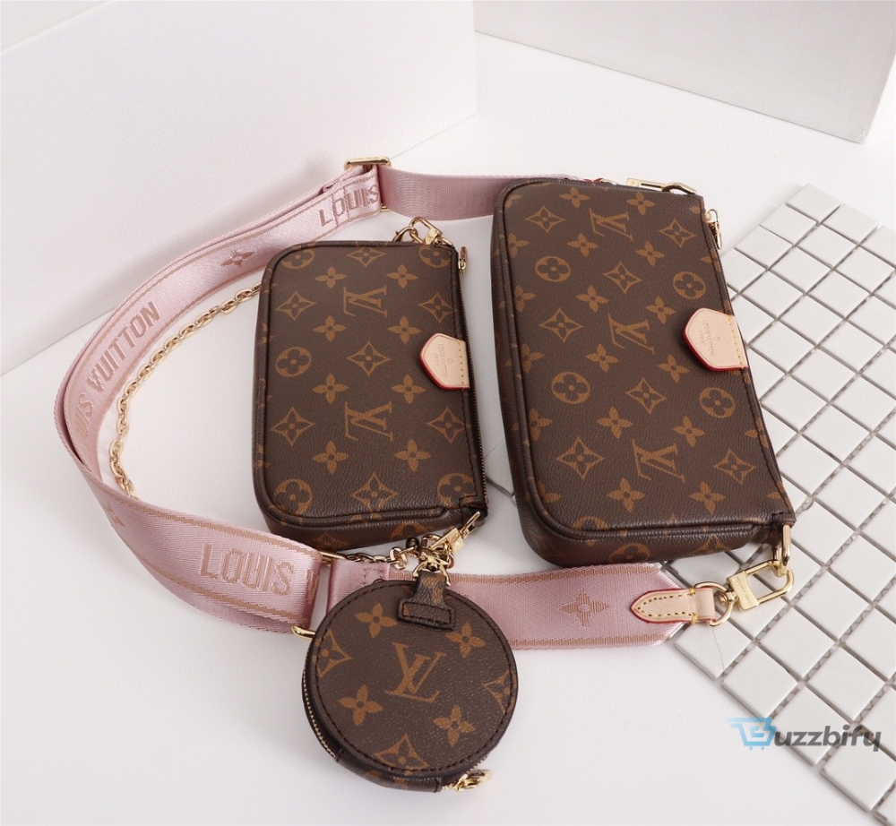 louis vuitton multi pochette accessoires monogram canvas pink for women womens handbags shoulder and crossbody bags 94in24cm lv m44840 7777 buzzbify 1 3