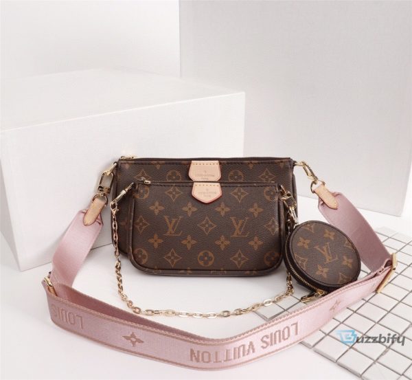 louis vuitton multi pochette accessoires monogram canvas pink for women womens handbags shoulder and crossbody bags 94in24cm lv m44840 7777 buzzbify 1 4