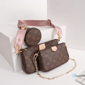 louis vuitton multi pochette accessoires monogram canvas pink for women womens handbags shoulder and crossbody bags 94in24cm lv m44840 7777 buzzbify 1 6