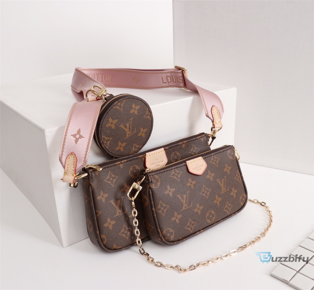 louis vuitton multi pochette accessoires monogram canvas pink for women womens handbags shoulder and crossbody bags 94in24cm lv m44840 7777 buzzbify 1 6