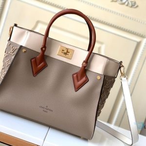 louis vuitton on my side mm tote bag monogram tufting on nappa softy for women womens handbags shoulder bags 12in31cm galet grey lv m53825 7777 buzzbify 1 3