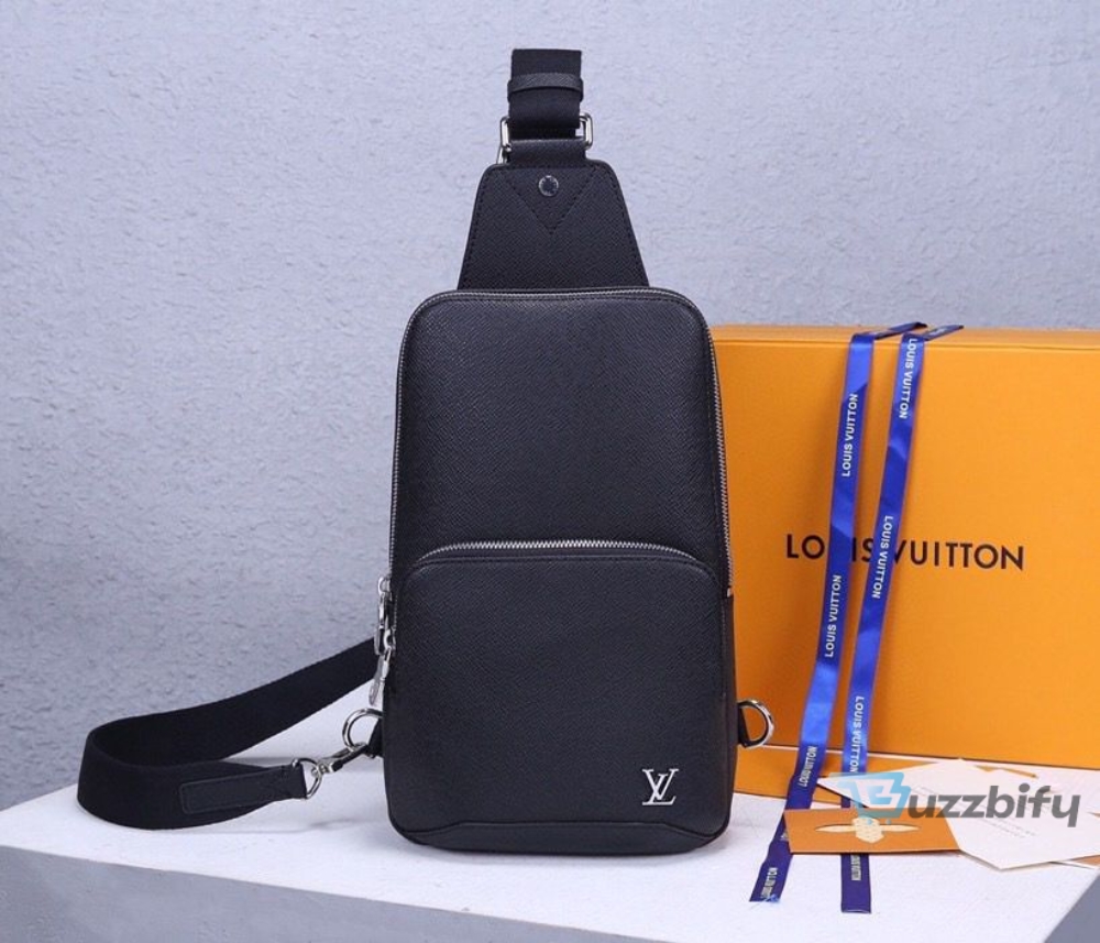 louis vuitton avenue sling bag taiga black for men mens bags messenger and crossbody bags 122in31cm lv m30443 2799 buzzbify 1 4