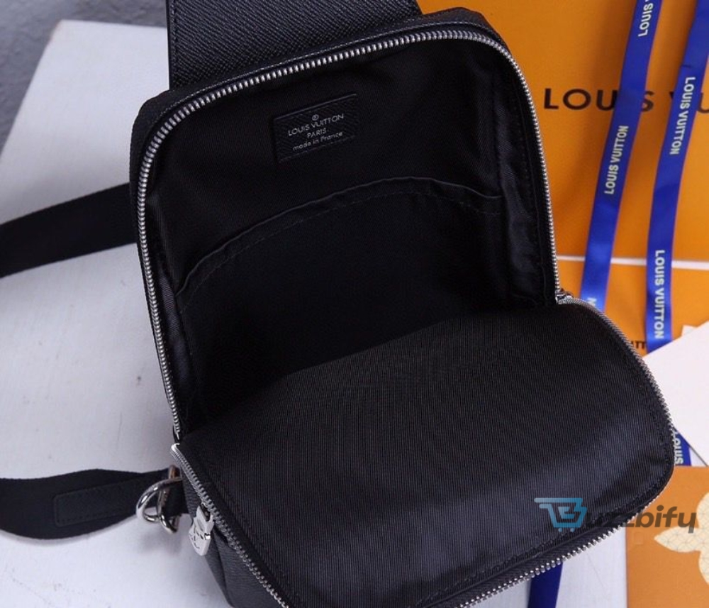 louis vuitton avenue sling bag taiga black for men mens bags messenger and crossbody bags 122in31cm lv m30443 2799 buzzbify 1 7