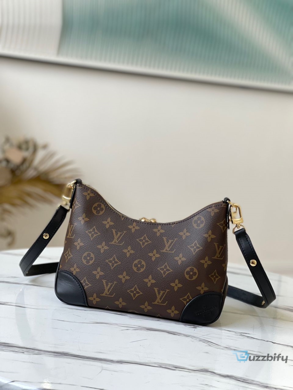 louis vuitton boulogne monogram canvas black for women womens handbags shoulder bags 114in29cm lv m45831 2799 buzzbify 1 5